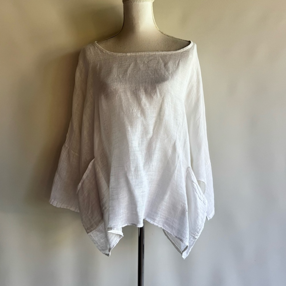 Tendencies Oversized Linen Top - O/S